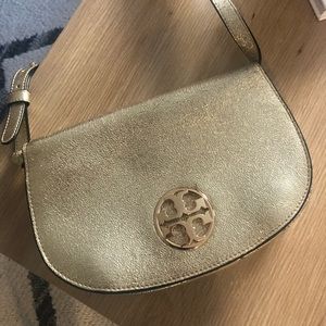 Gold Tory Burch bag